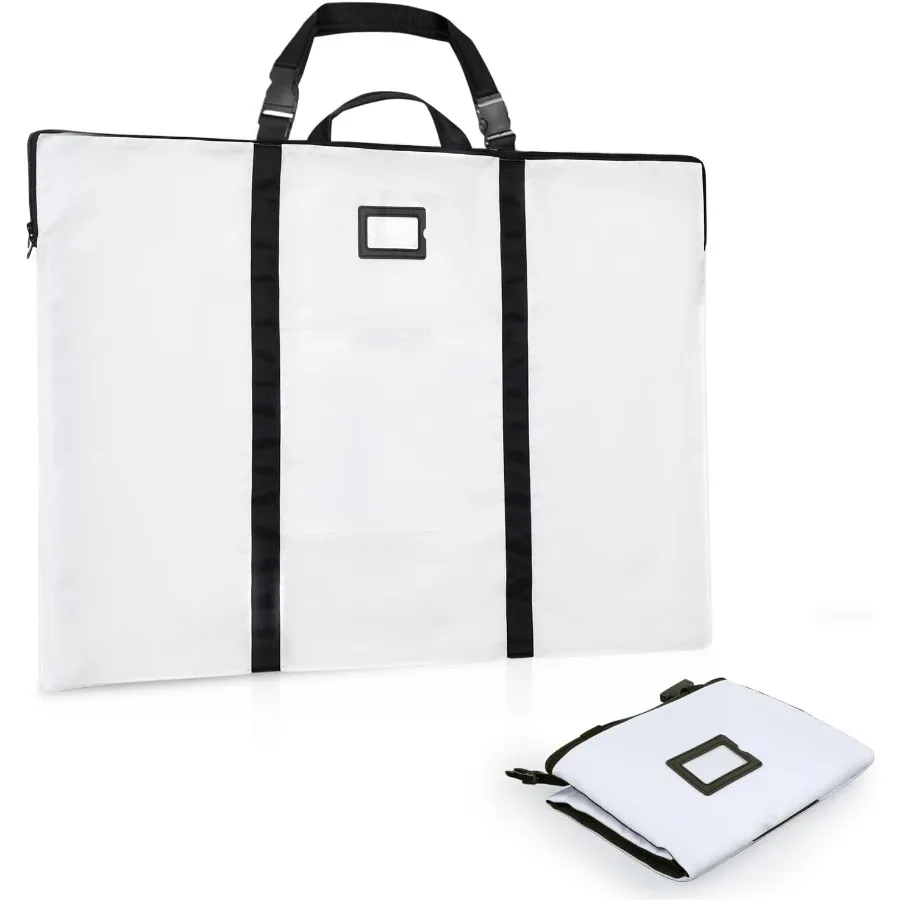 Большая сумка для художественного портфолио, легкая нейлоновая сумка на плечо 24 x 36 дюймов с ручкой и молнией для эффективного эскиза плаката