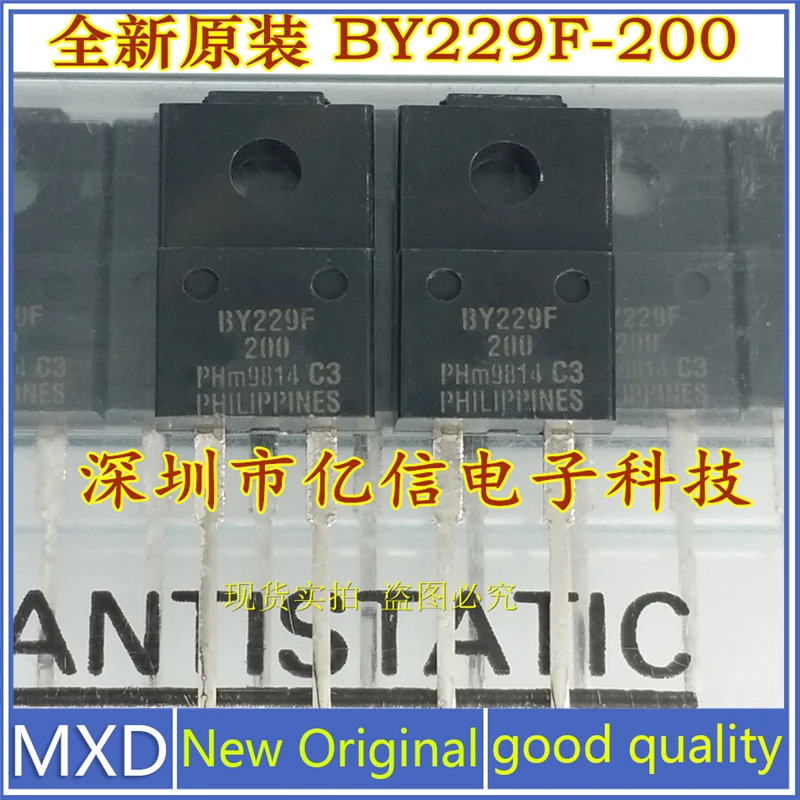 5Pcs/Lot New Original BY229F-200 ultra-fast Recovery Diode TO220F Direct Shooting In Stock Good Quality