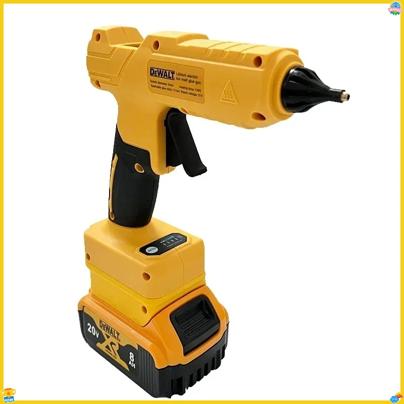 DEWALT Cordless Elektrische Handheld Heißkleber Pistole Reparatur DIY Werkzeug Hot Melt Schweißen Heißluft Pistole Anti-verbrühen Düse Werkzeug