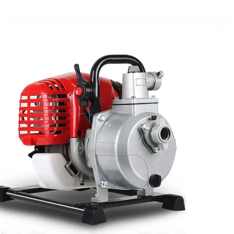 Bomba de Agua de Alta Potencia de Cuatro Tiempos/Dos Tiempos, Máquina Portátil de Riego Agrícola, Máquina de Drenaje con Motor de Gasolina