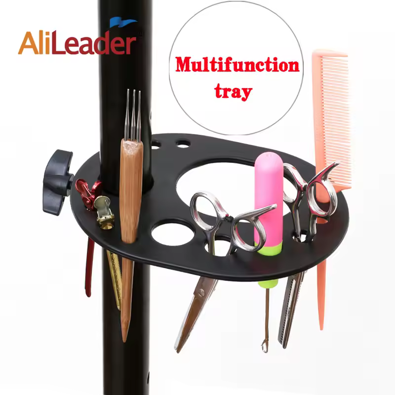 55Inch Mannequin Head Stand Adjustable Heavy Duty Wig Stand Tripod For Cosmetology Hairdressing Training Head Stand With Tray - Image 6