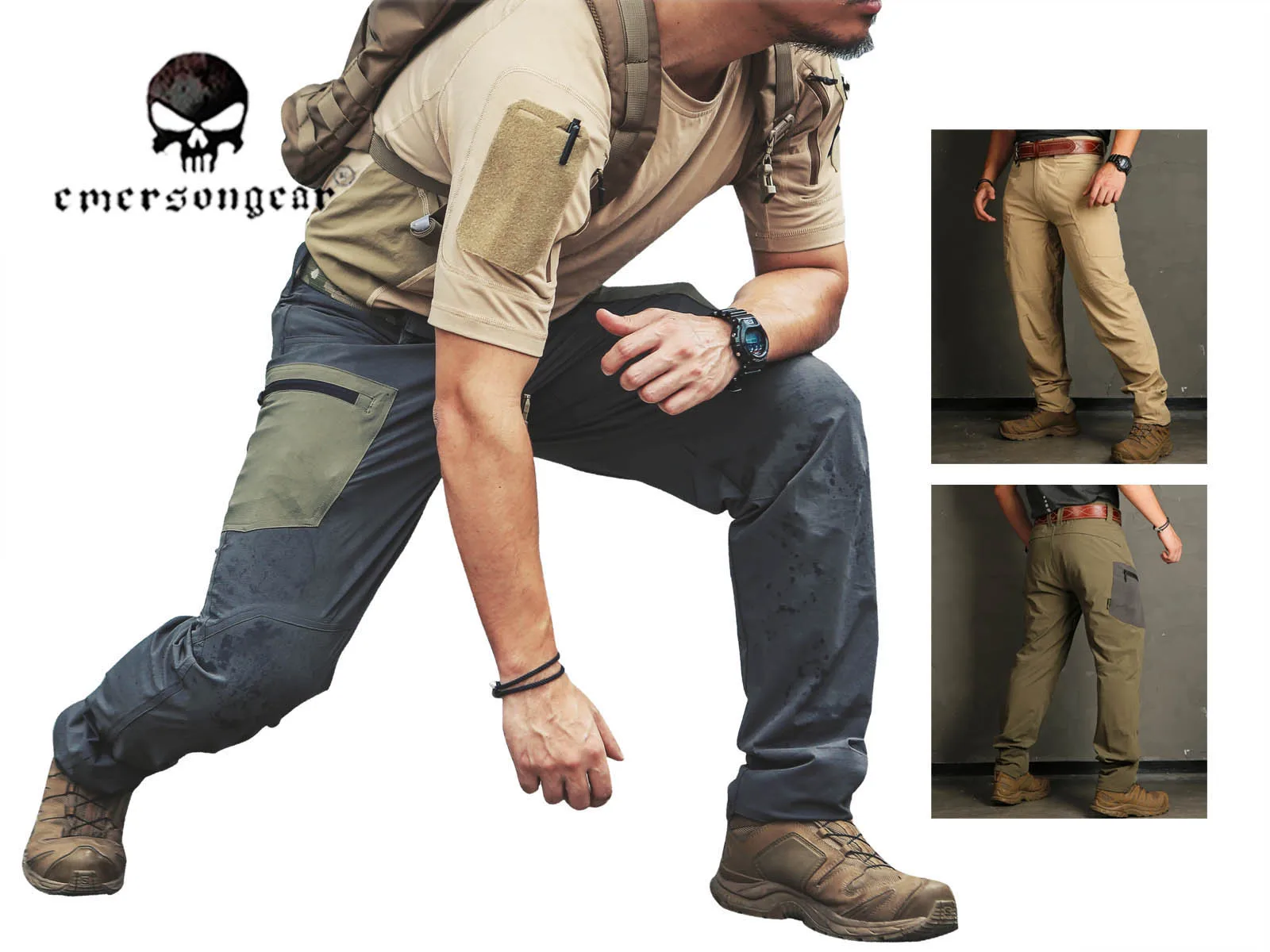 

Тактические брюки Emersongear Cutter: быстросохнущие, эластичные, для спорта, походов, охоты, кемпинга, водонепроницаемые