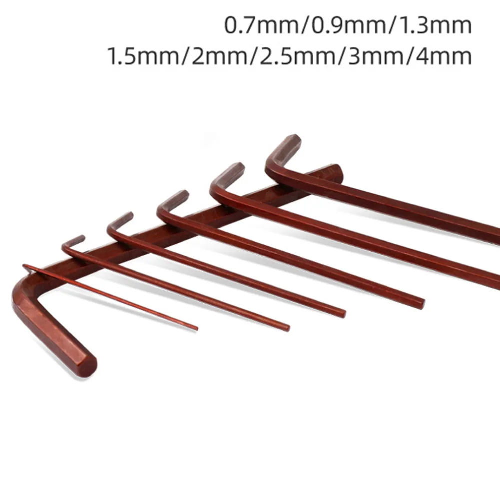 Handy 8pcs Steel Hex Spanner Set Mini Hex Keys Wrench 0 7mm to 4mm Precision Cutting without Burrs for Precision Equipment