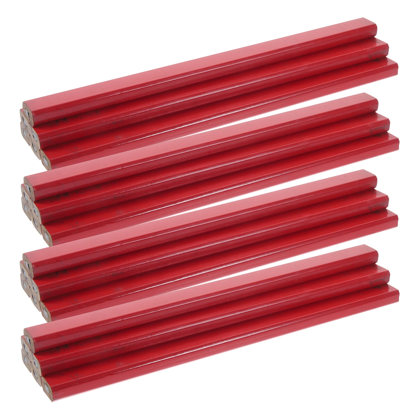 

20 Pcs Pencils Bold Carpenter Wooden Construction Heavy Duty Woodworking Red Carpenters Student