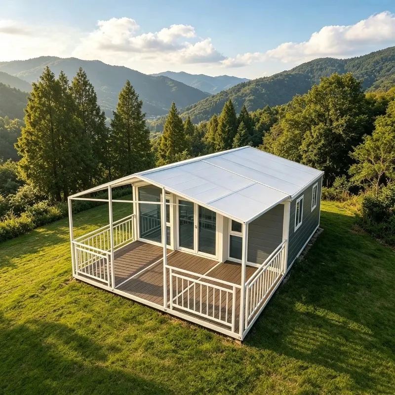 Module Mobile Home Small House New Villa Expandable Container House With A Roof And A Terrace For Outdoor Household Commercial