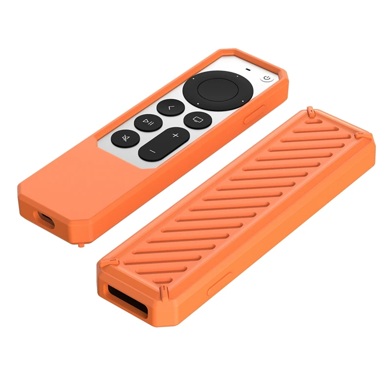 Silicone Remote Protective Case For Apple-TV 4K Remote 2021 Anti-Slip Shockproof Soft Case Remote Control Case