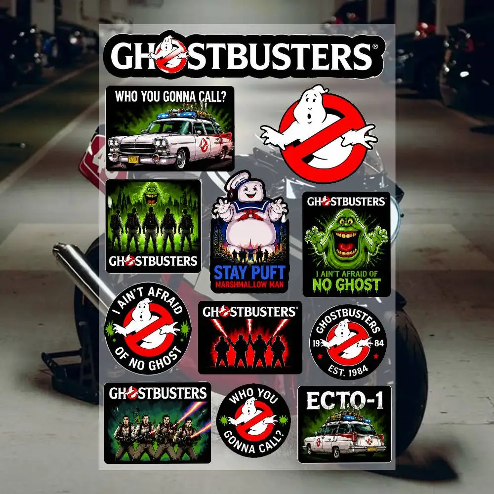 Ghostbusters Wasserdichte Vinyl-Aufkleber für Auto, Motorrad, Fahrrad, Skateboard, Laptop, Flasche, Handy