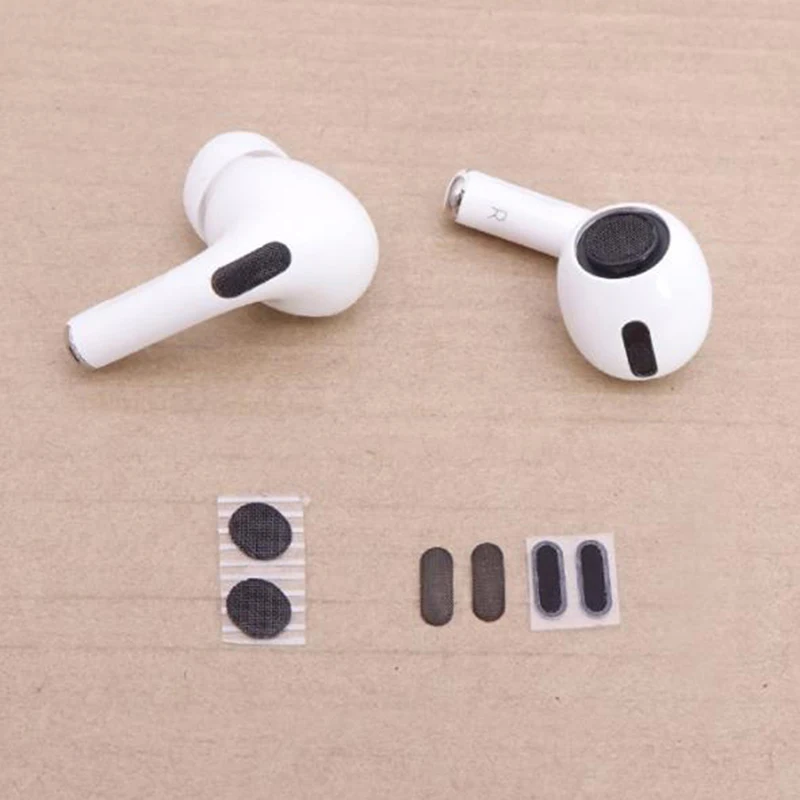 2 jeux de pièces de réparation pour écouteurs Airpods Pro, filtre anti-poussière de remplacement, protection anti-salissure