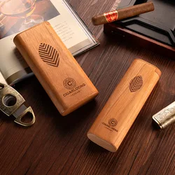 Customized logo Cigar Case CoverConvenient Cedar Cigar CoverSlider Design Humidor