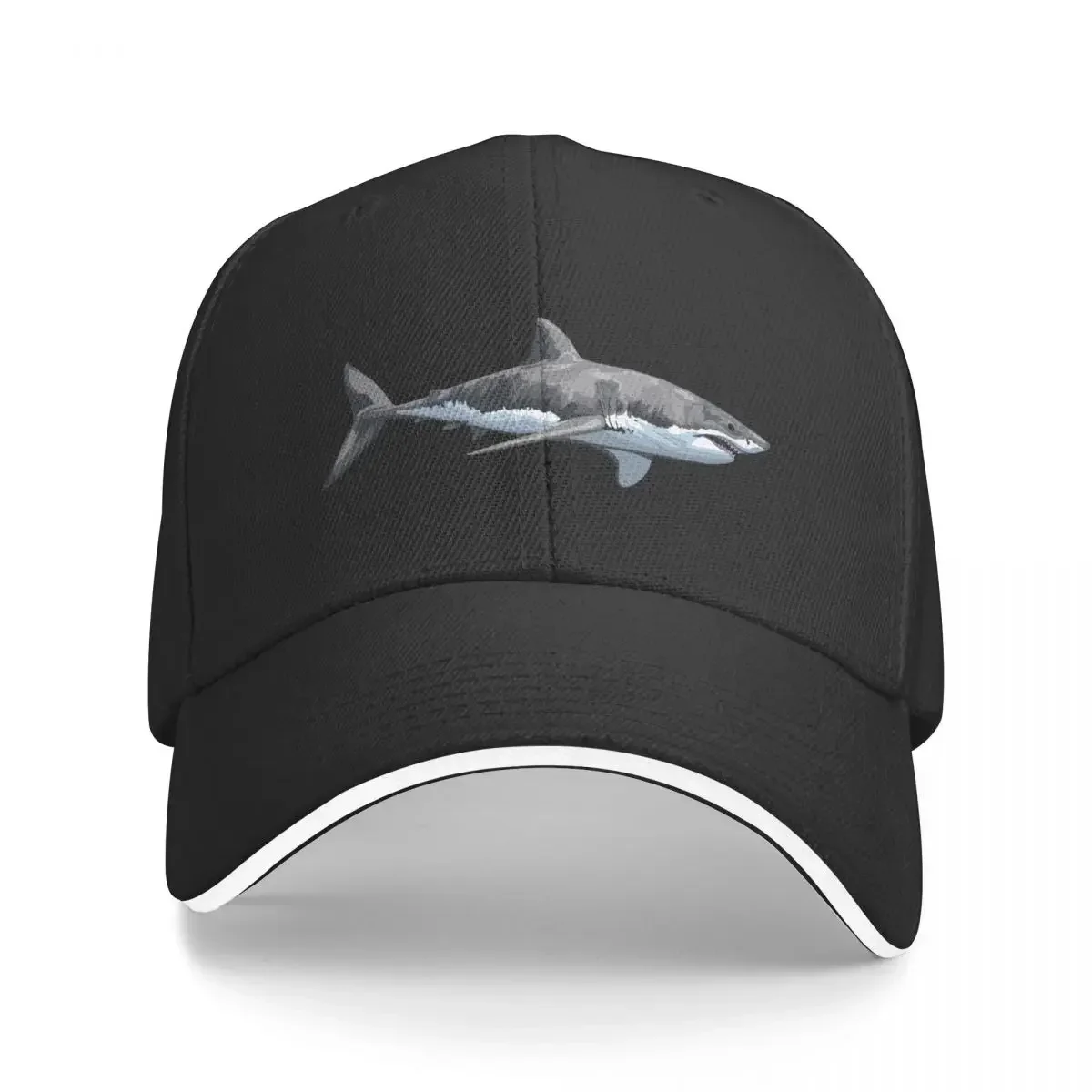 Great White Shark Baseball Cap Thermal Visor Anime sun hat Man Women's