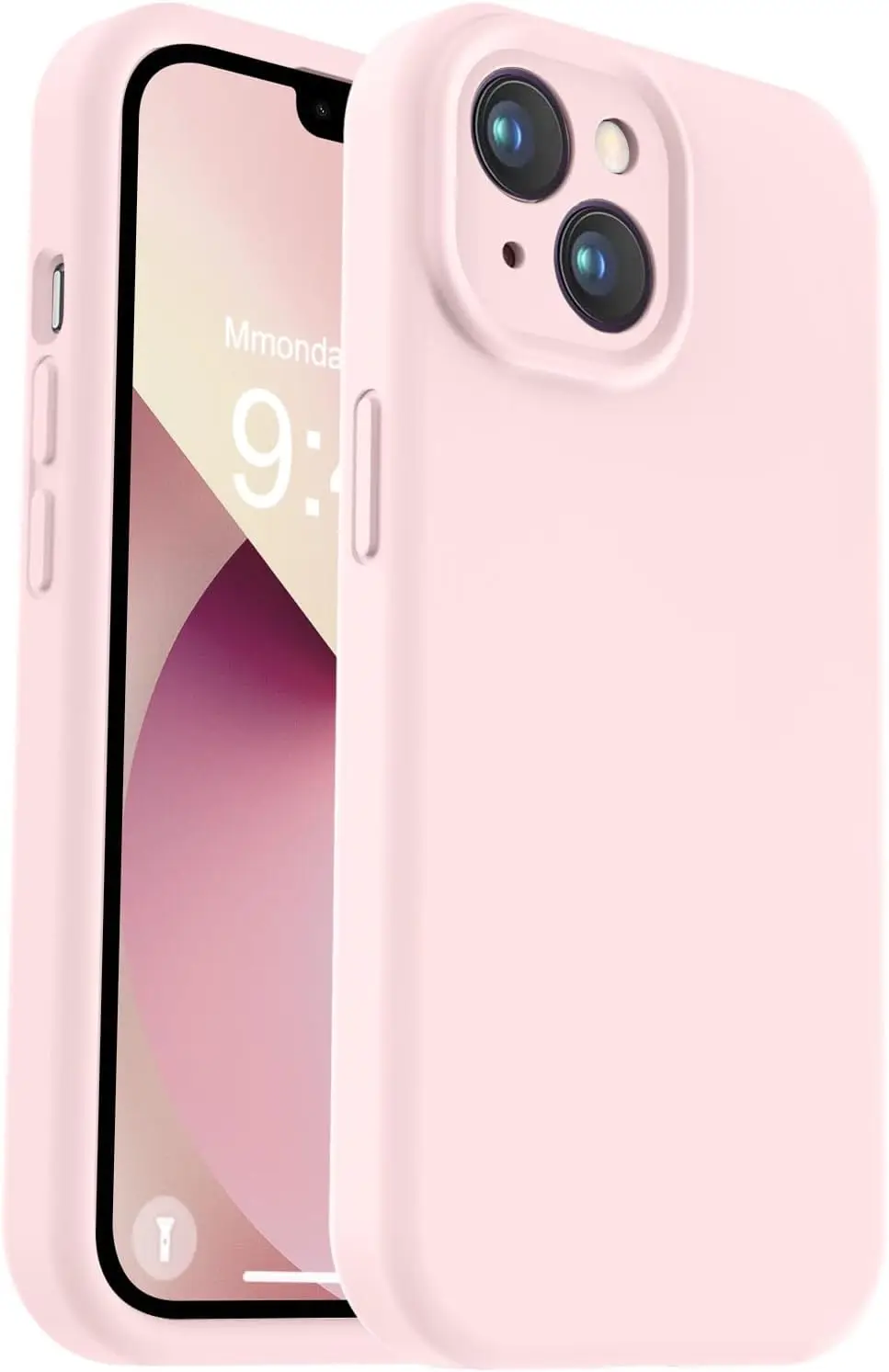 

Compatible with Phone 13 Case Liquid Silicone Upgrade Shockproof Phone Case for 13 6.1 inch - Chalk Pink