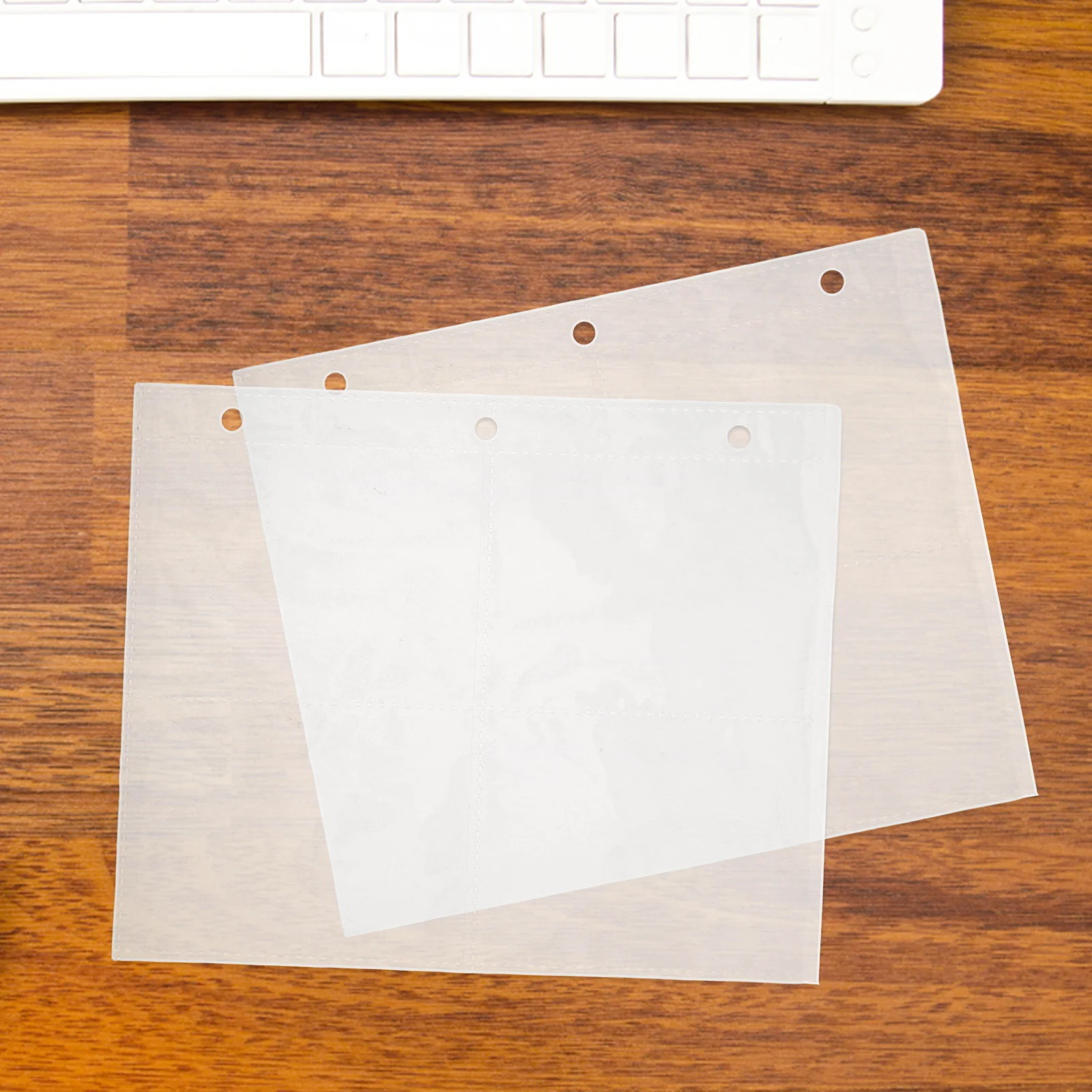 10 pagine interne trasparenti per raccoglitori di carte in PP, buste in plastica trasparente, ricarica per foto, fogli protettivi per carte collezionabili, ricarica pagina interna