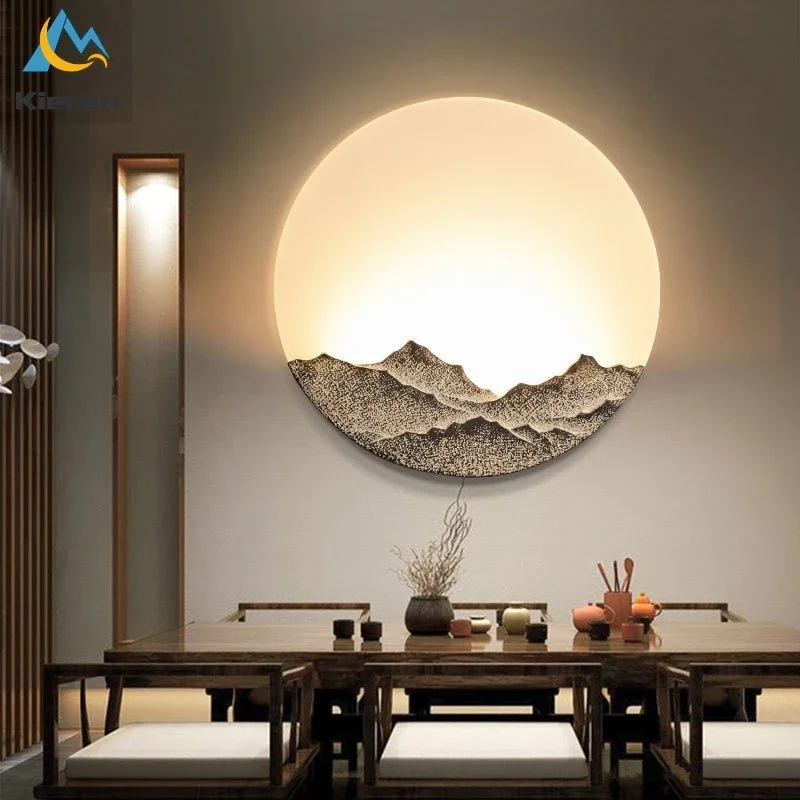 Modern Simple Moon Led Wall Lamp Bedroom Study Restaurant Hotel Bedside Wall Lights Living Room Decoration Iron Art Wall Lamps