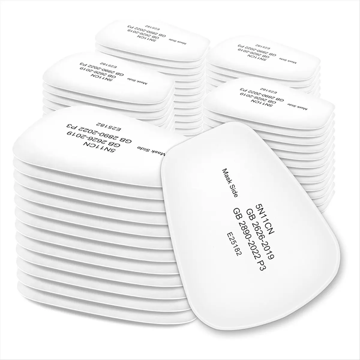5N11 Respirator Filter Cartridges for 6200, 6502, 7502, Series Mask Filters,Use for Dust-Proof Dust&Torch Cutting 80 PCS