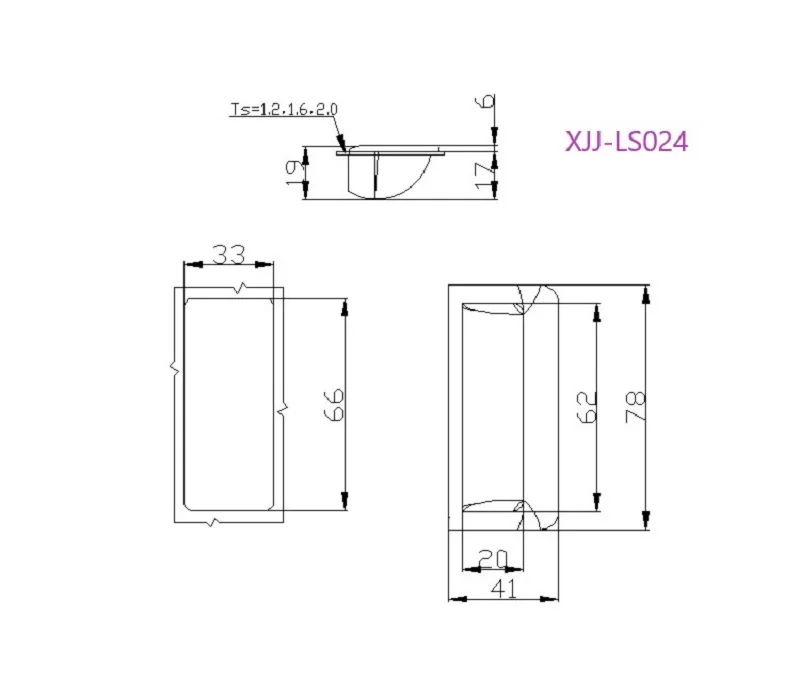 Ingebouwde Handgreep Ingebed Puller Kast Archiefkast Apparatuur Kast Snap In Verborgen Handvat XJJ-LS023