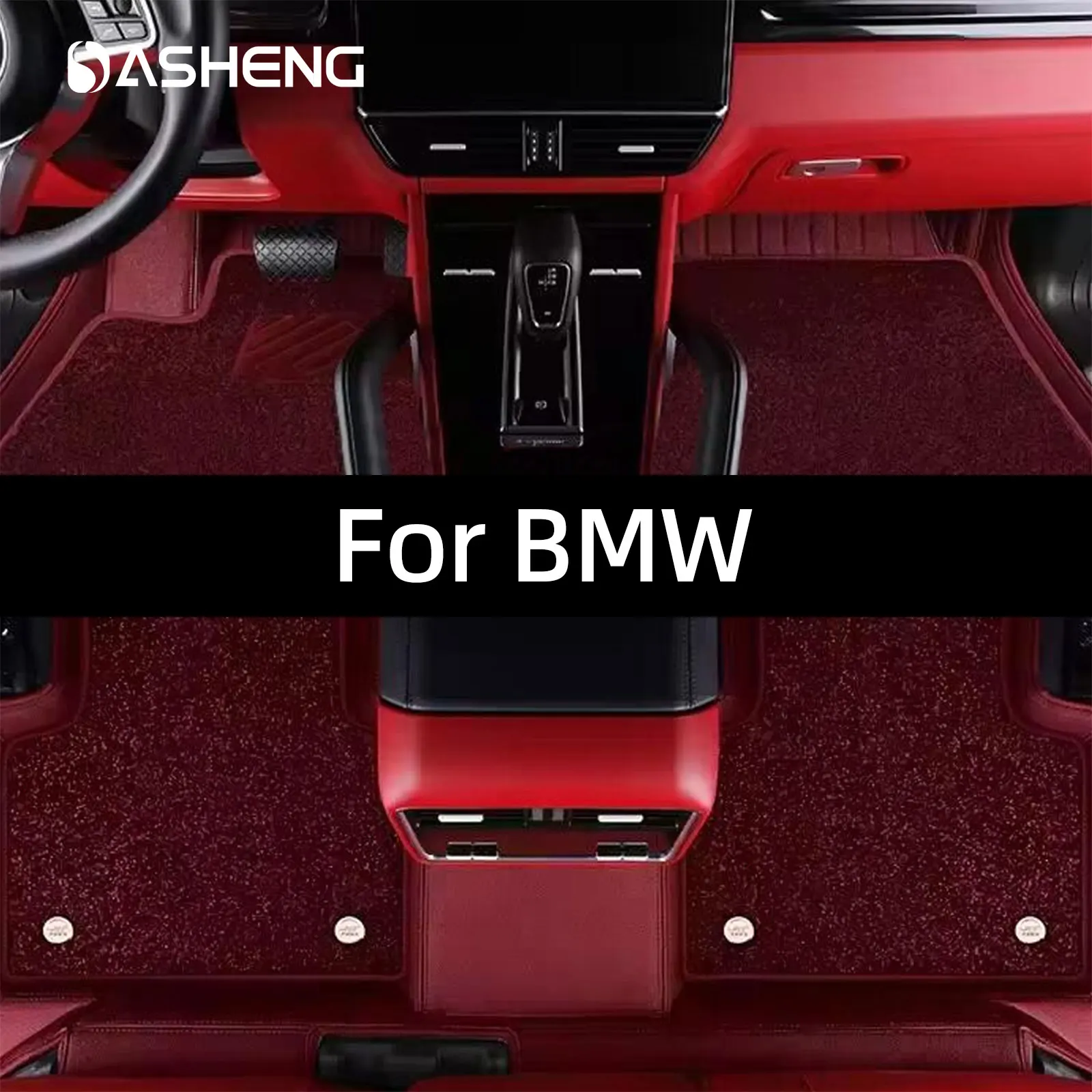 

Suitable For All BMW Models Wear And Deodorant Double Wire Ring Material Car Foot Mat