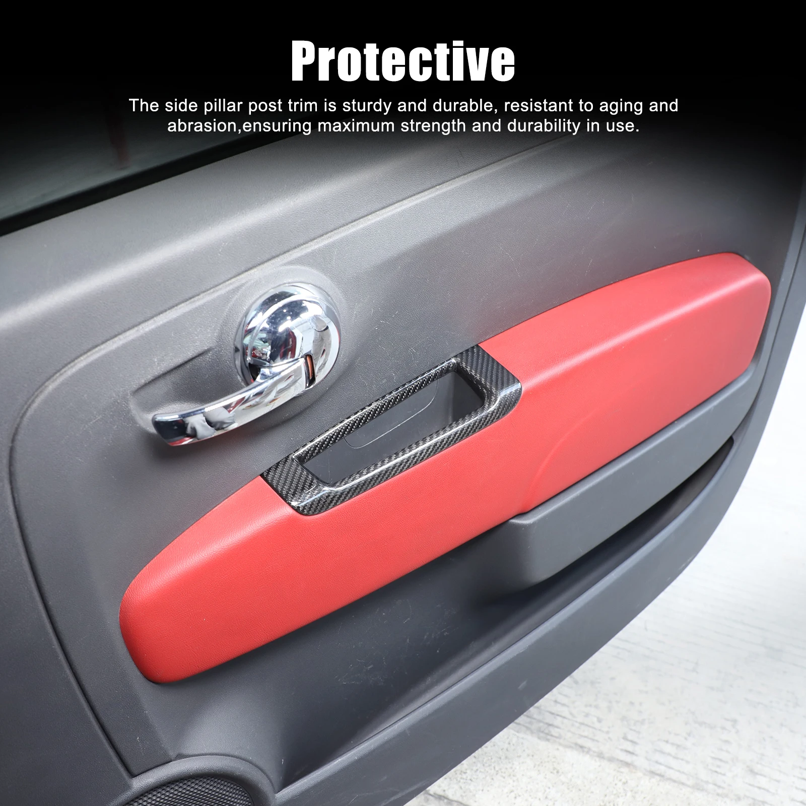 

Rearview Mirror Switch Frame Trim Side Mirror Control Cover Trim Sticker Car Accessories For Fiat 500 Abarth 500C 312 2010-2022