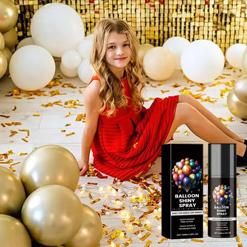 Balloon Shine Spray 100ml Balloon Brightener Spray Balloon Shiny Enhancer Balloons Colorful Spray for birthday party weddings