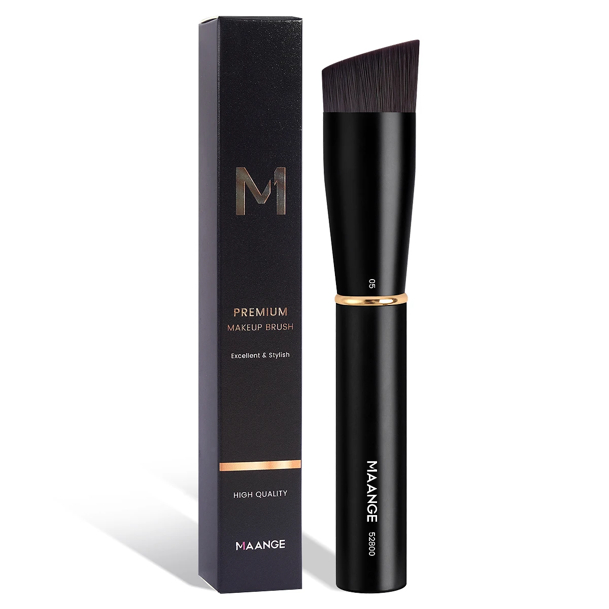MAANGE-brocha de maquillaje plana en ángulo profesional, 1 unidad, para base, corrector, crema BB, cojín de aire, accesorios de maquillaje, regalos