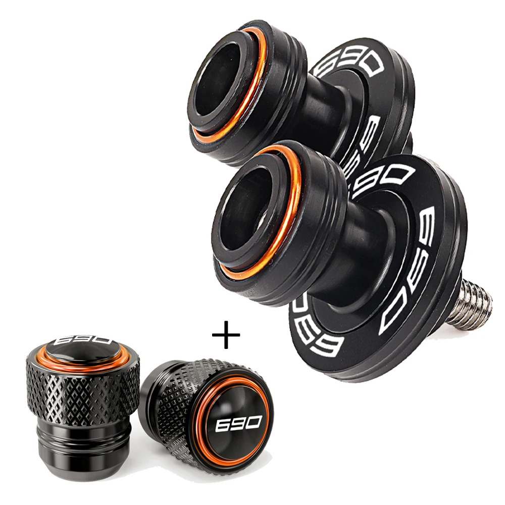 Per KTM 690 SMC Duke 690 DUKE690 690SMC SMC R 2008-2022 2023 2024 Moto Forcellone Bobine Slider Stand Viti Tappi Valvola