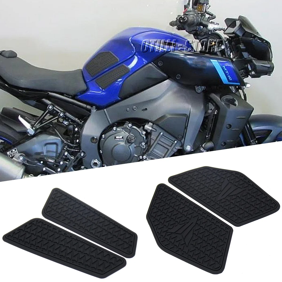 

Motorcycle Fuel Tank Pad Traction Anti Slip Tankpads Sticker Rubber Decal Protector For Yamaha MT10 MT-10 mt 10 mt10 SP 2022 23