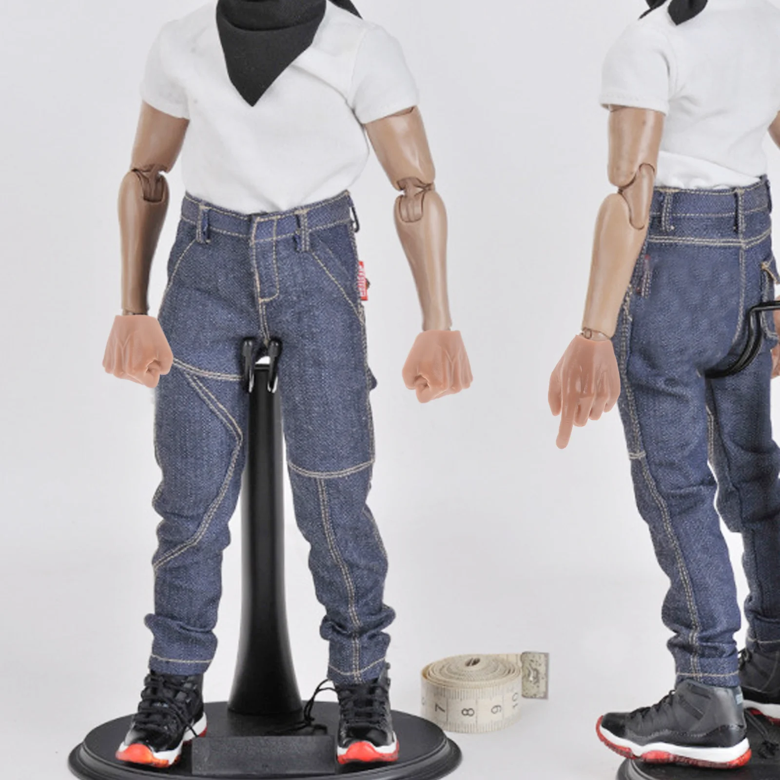 2 คู่ 1/6 ขนาด อะไหล่ทำมือ นิ้วมือจำลองเหมือนจริง สำหรับ BJD งาน DIY อุปกรณ์เสริมงานฝีมือ BJD