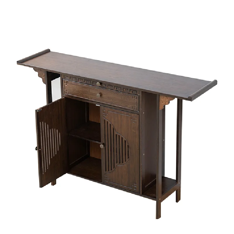 

New Chinese style foyer cabinet solid wood incense table foyer table