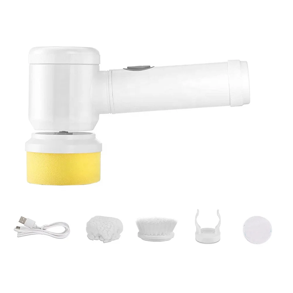 

Новинка 2022, портативная электрическая скруббер для вращения, ручная беспроводная вращающаяся щетка для чистки дивана и кухни, изготовлен из прочного пластика