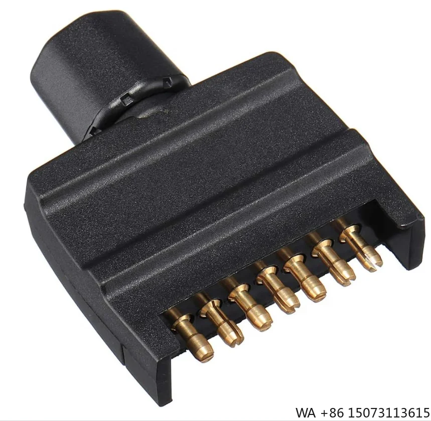 OEM Trailer Cable Connector Australian 7 Pin Flat Male Trailer Plug Connector Adapter for Caravan Trailer