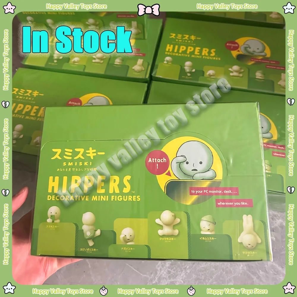 New Original SMISKI Anime Figures Blind Box New Smiski Hippers Living Yoga Exercising Cheer Museum WORK Mysterious Box Gift Toys