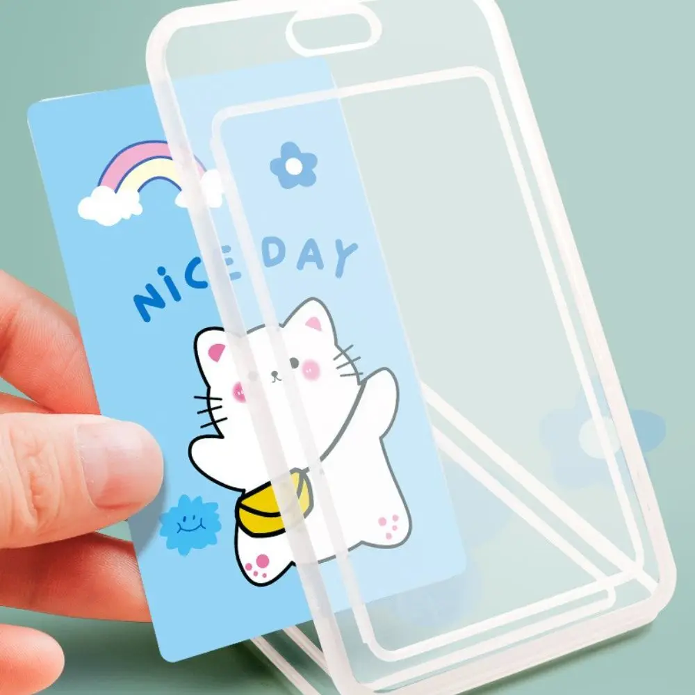 Waterproof Plastic Credit Card Transparent Student Bank Card ID Card Case Bus Card Holders Card Protection Cover Access Card