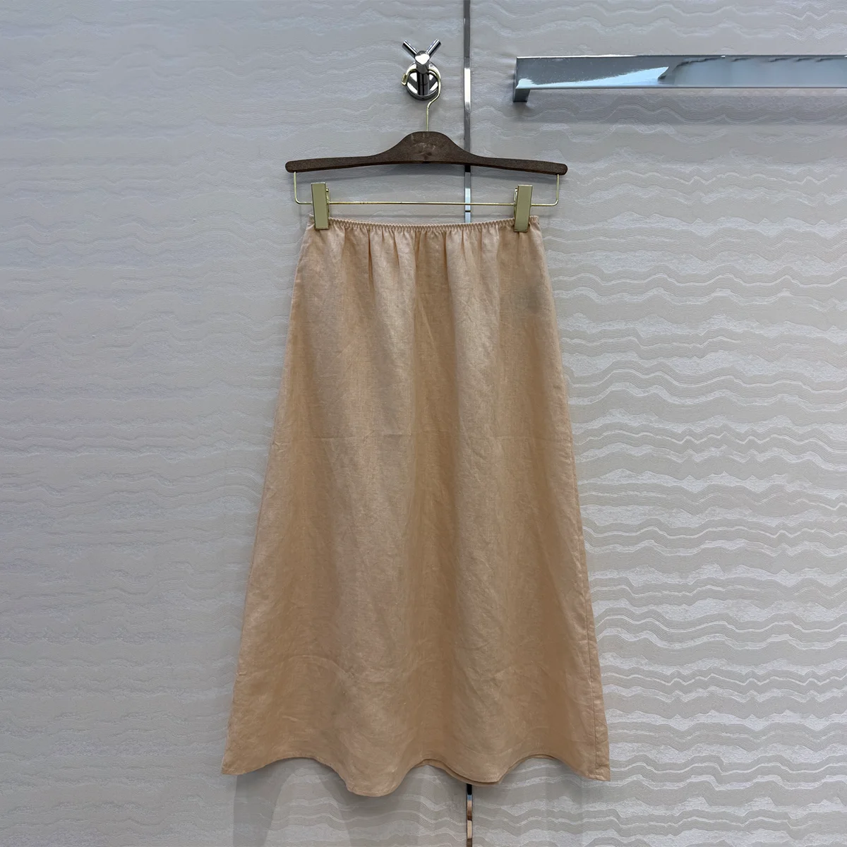 2026 high-quality new women's clothing A-line large swing mid length skirt--hb723