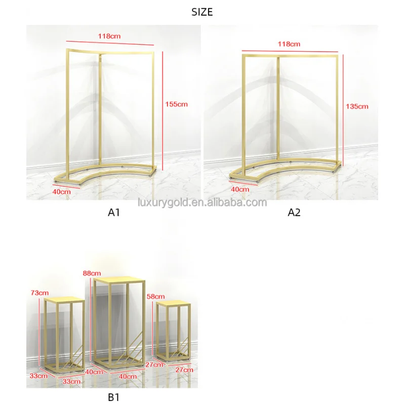 custom.Clothing Store Furniture Clothing Rack Apparel Retail Nesting Table Clothes Shelving Garment Display Rack