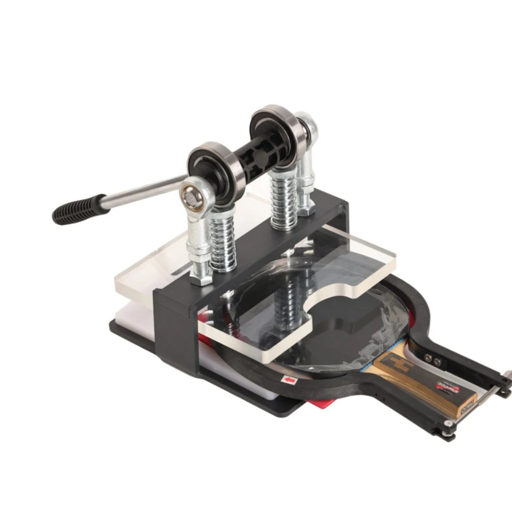 Universal Table Tennis Rubber Cutter – Manual Press Cutting Tool for Blade & Racket (Horizontal/Straight Handle)