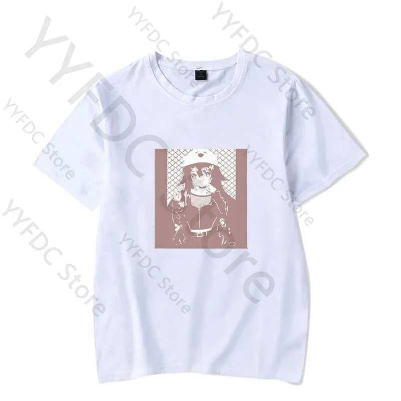 

2025iyi Genshin Impact Hu Tao футболка для мужчин, женщин и детей, милая футболка с мультяшным принтом, модная свободная летняя футболка в стиле Харадзюку с коротким рукавом