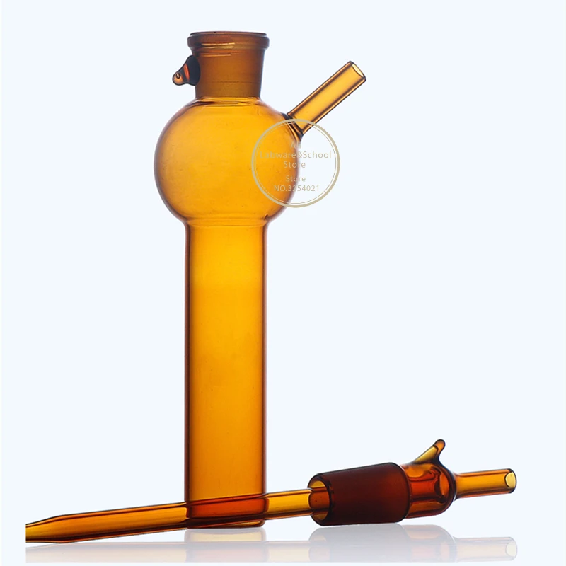 1 pçs/lote 10ml/25ml/50ml/75ml/100ml/125ml/250ml laboratório transparente/marrom vidro bola-forma absorvente de impacto garrafa, tubos de amostragem