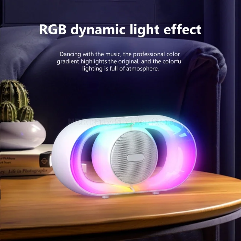 Loudspeaker Sound Box The Bass Transparent Wireless U8 Mecha Speakers Shake Speakers Audio Player Bluetooth Stereo Surround