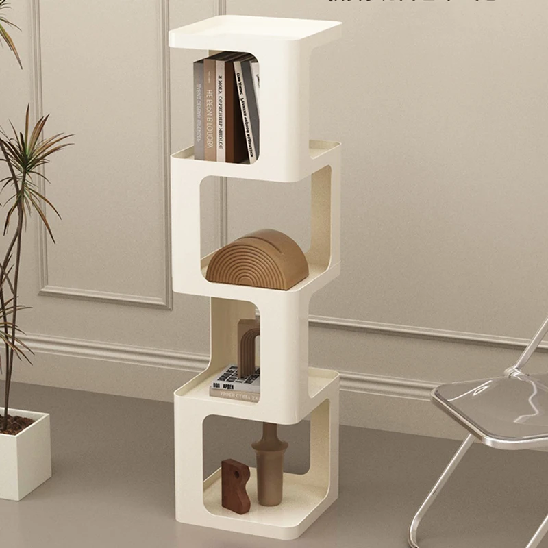 Modern Metal Bookcase Organizer Bedroom Mobile Display Floor Shelves Magazine Library Prateleira Para Livros Room Furniture