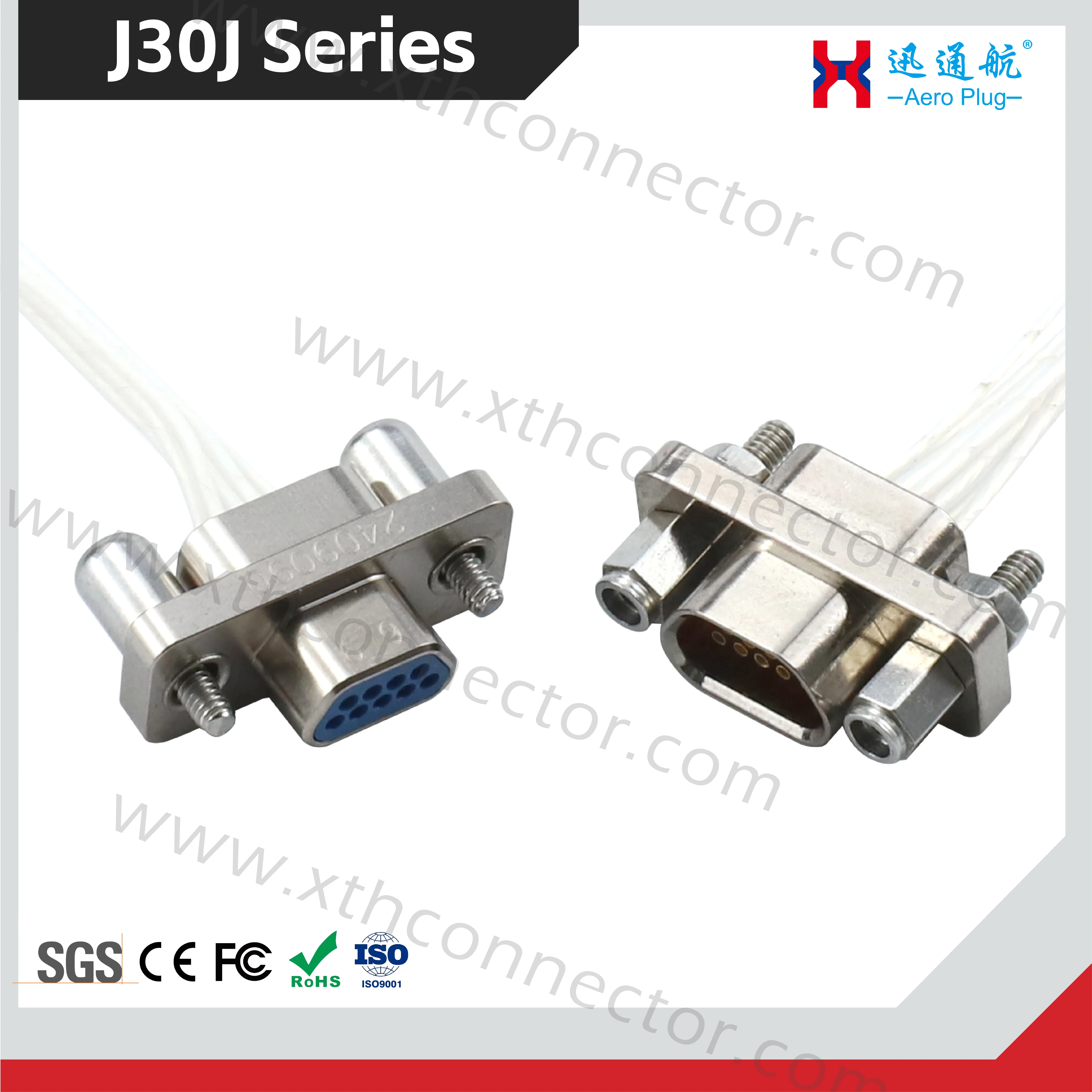 J30J Rectangular Crimp Connector J30J-5TJL/ZKP J30J-100TJL J30J-100ZKP micro D-Type Connector 5-144 Core Connector 83513