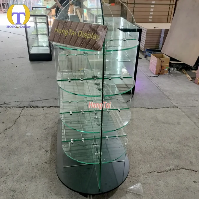 Custom.Lower Tariffs Smoke Shop Retail Store Display Cabinet Frameless Glass Case Accessories Display Showcase