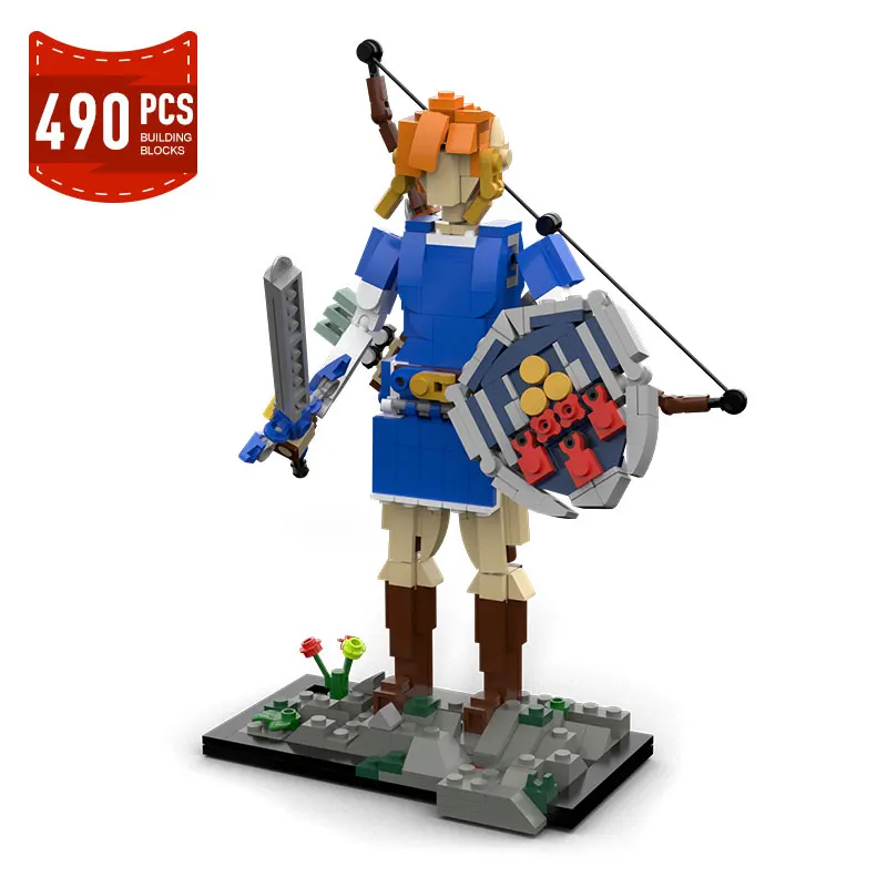 Moc Zeldaed Link Master Sword Stable Keglo Seeds Model Building Blocks Kit Game Action Figure Bricks Constructor Toys Gifts