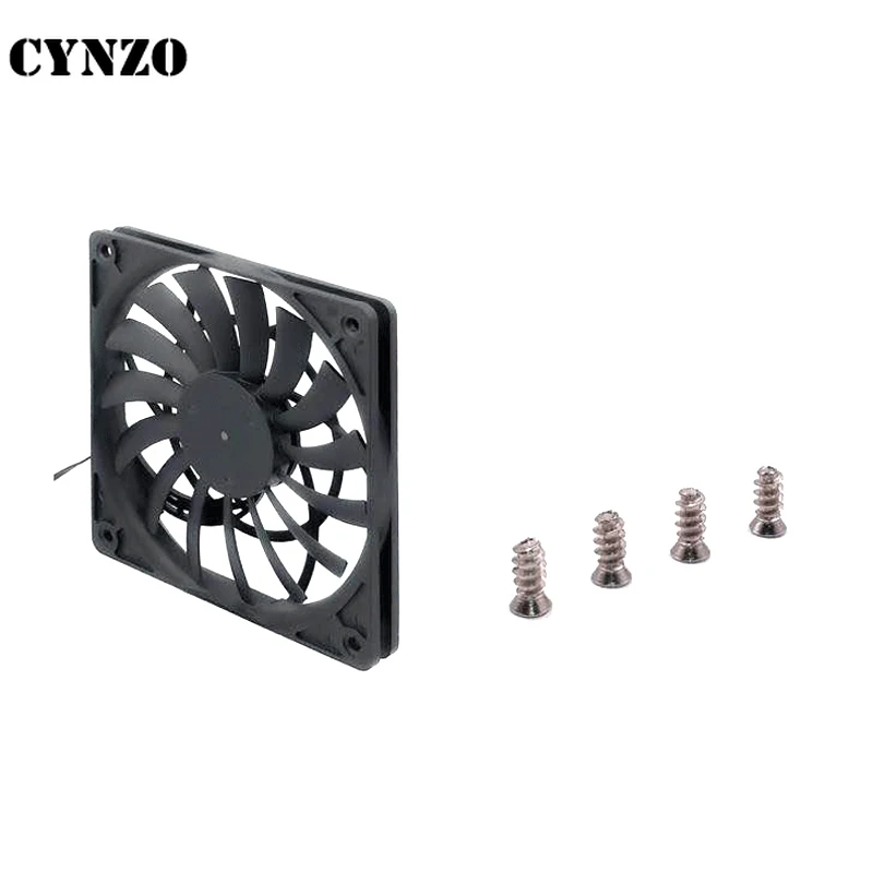 Ultra-thin 12mm Thickness Cooling Fan For ITX Case,12cm PC Cabinet PSU Cooler PWM 4PIN Temperature Control 120mm Mute 2000RPM