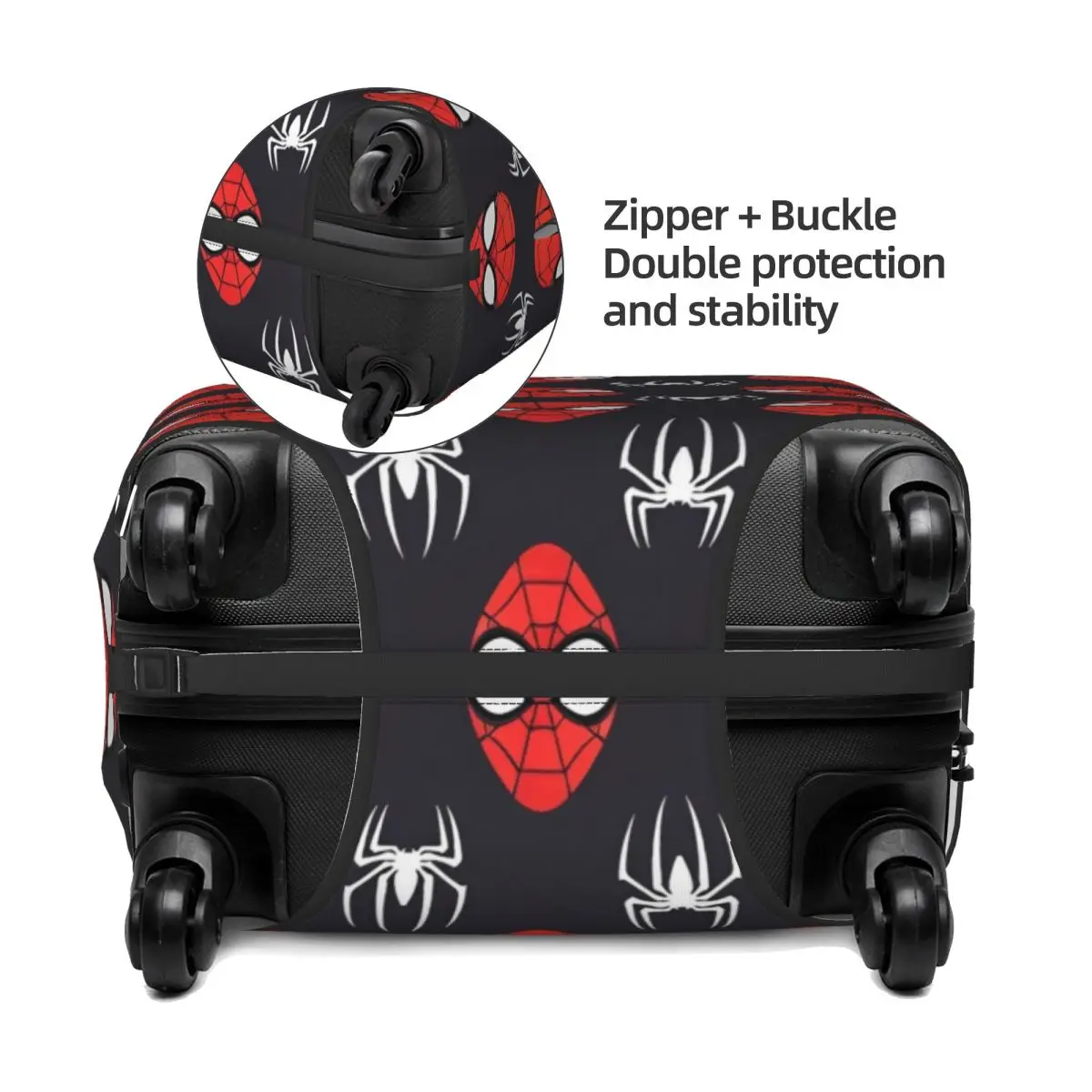 Juste de valise Marvel Spider Man, protection de voyage de croisière, accessoires de bagages utiles pour les vacances