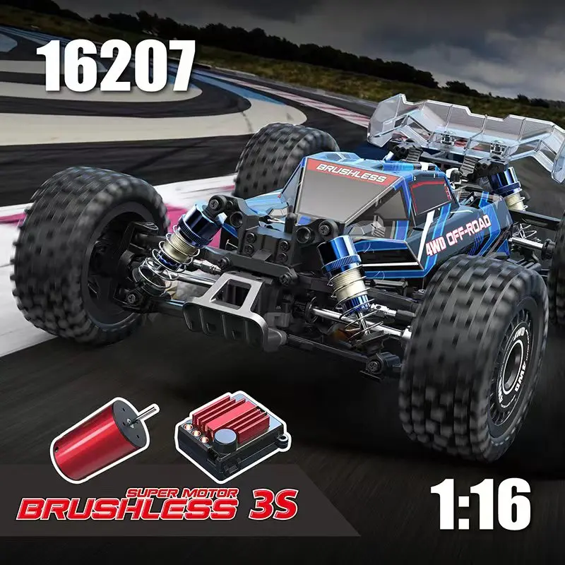 Edizione di aggiornamento MJX 16207 Hyper Go 1/16 Brushless RC Car Hobby 2.4G Camion giocattolo telecomandato 4WD 70KMH Buggy fuoristrada ad alta