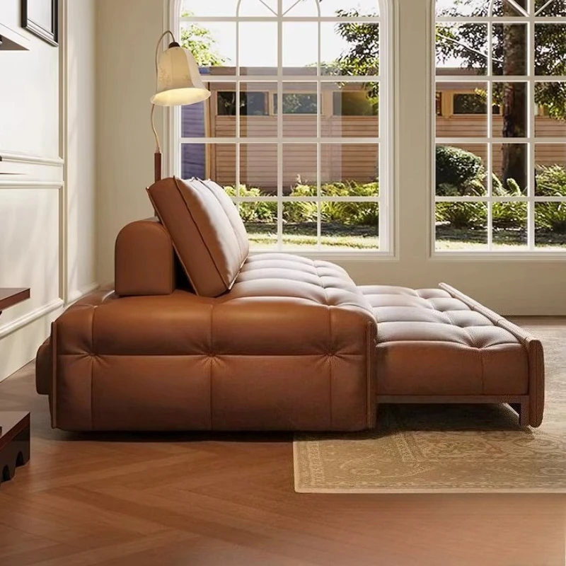 Deluxe Lawrence Double Sofa 130cm 150cm 180cm 200cm living room sofas couch multifunctional Convertible sofa bed home furniture view 4