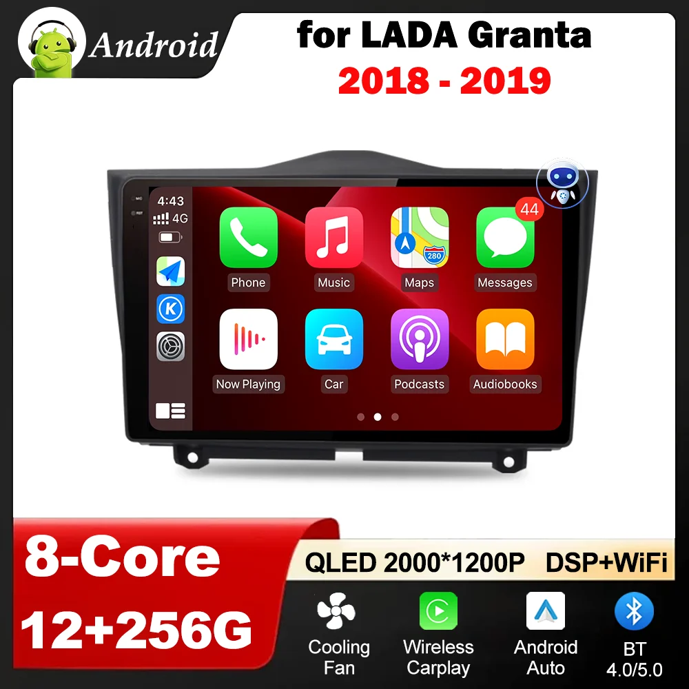 

Android Auto for LADA Granta 2018 - 2019 Car Mulltmedia Player Wireless Carplay DSP Stereo GPS Navigation Autoradio Head Unit