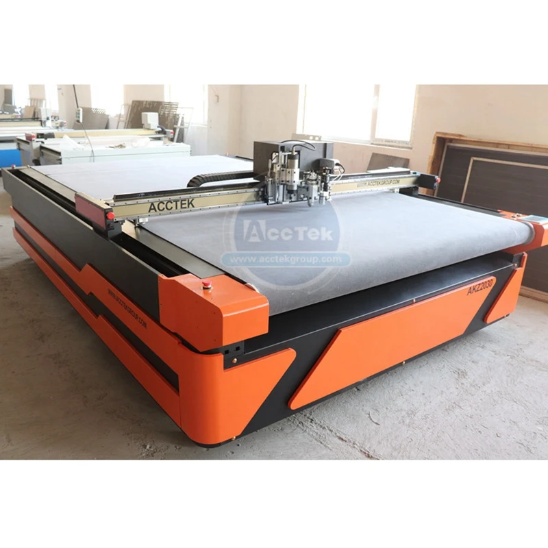 Flatbed Shoes Pattern 2024 New Design Flat Bed Cutter Plotter Cardboard Cutting 1625 2030 Oscillating Knife CNC Cutting Machine