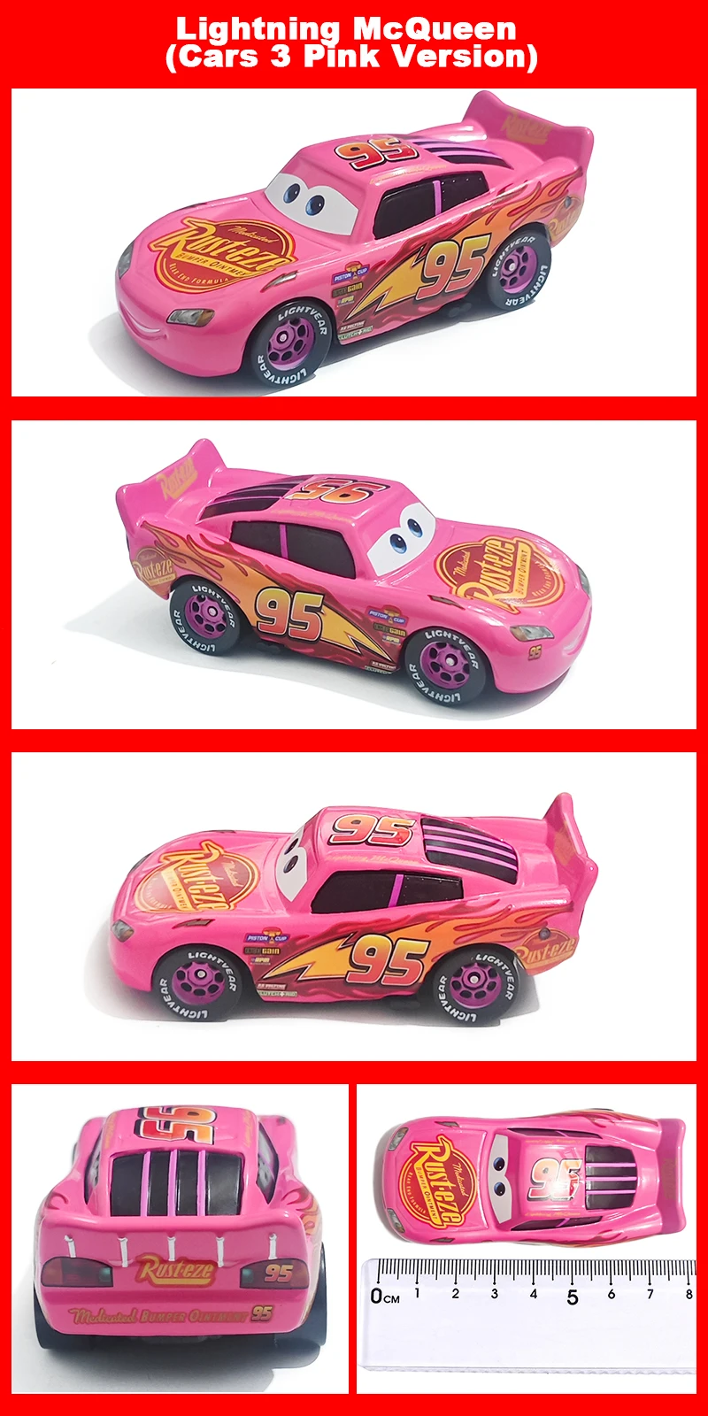 Pixar Cars Inertial Assistance Alloy Offroad-Fahrzeug Lightning McQueen Storm Cruz Mater Jackson Ramirez Kinderspielzeug Geschenke – Detail 5