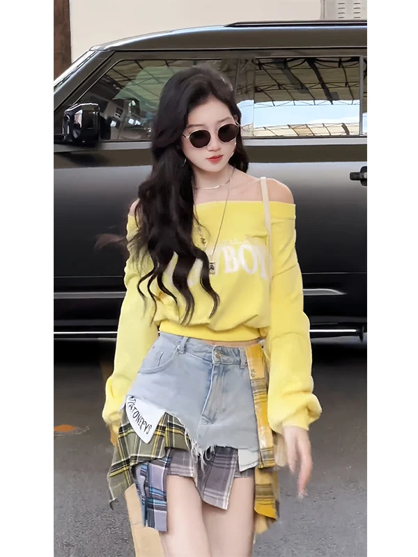 

Fashionable Two-Piece Set Autumn Winter Outfit Sweatshirt Elegant Quality Women's Clothing Early Autumn Fashionable Set