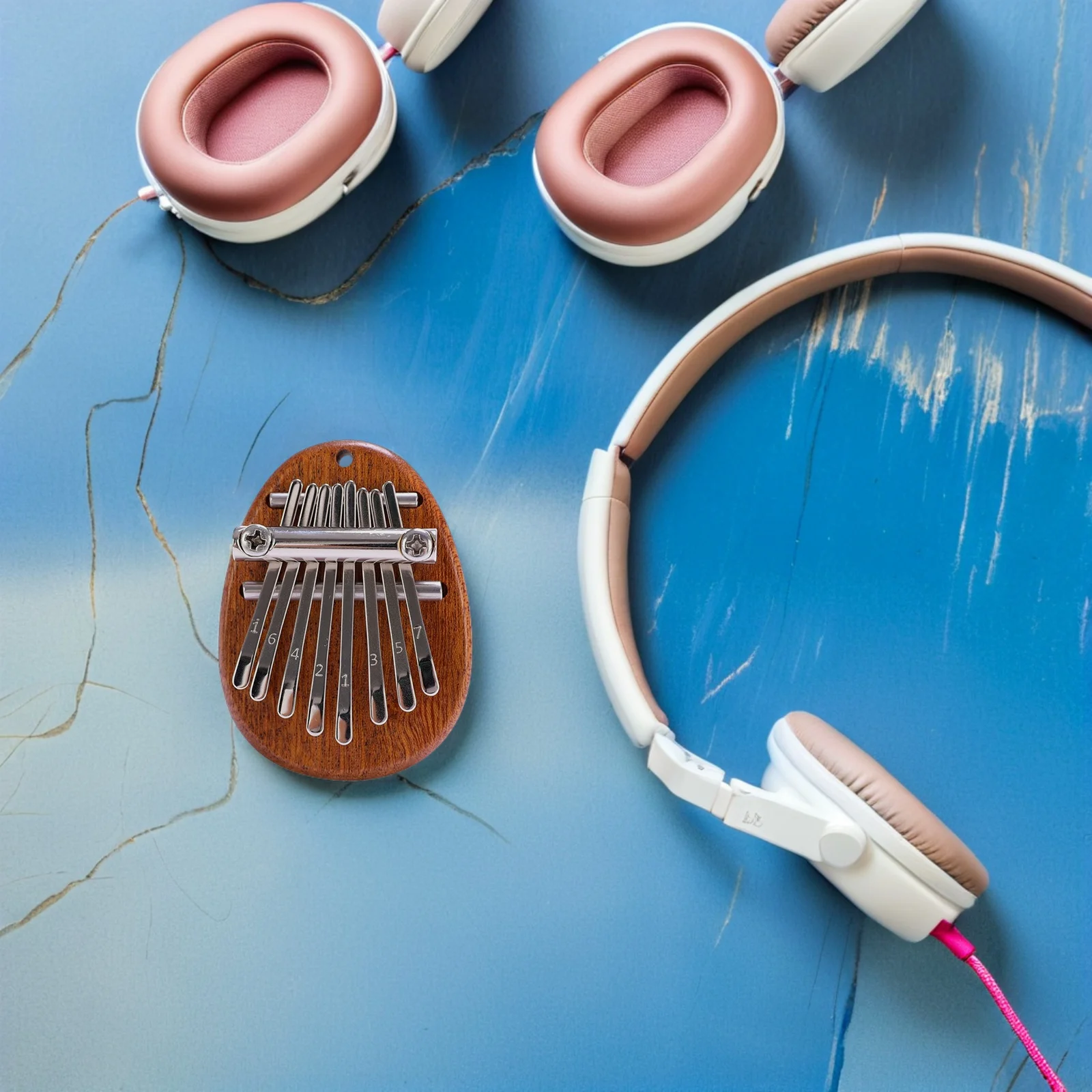 2 مجموعة صغيرة الإبهام البيانو 8-مفتاح Sapele الخشب قطرة الماء تصميم المحمولة كاليمبا للمبتدئين إصبع آلة موسيقية هدية #2